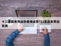 十二星座本周運勢愛情運勢?12星座本周運勢表