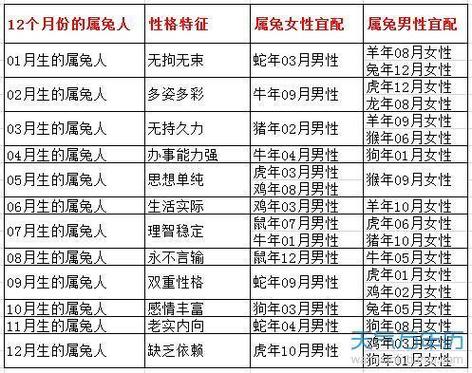 婚姻兔生肖配對表圖解視頻?兔的婚配表
